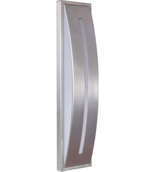 Luna 1 Light Small LED Outdoor Pocket Sconce in Satin Aluminum (20|Z9402-SA-LED)