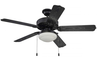 Enduro Plastic 52'' 5-Blade Ceiling Fan with Light Kit in Matte Black w/ Matte Black Blades (20|END52MBK5PC1)