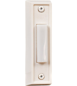Surface Mount Rectangle Lighted Push Button in White (20|BS6-W)