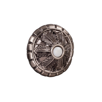 Surface Mount Medallion LED Lighted Push Button in Antique Pewter (20|BSMED-AP)