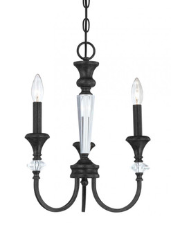 Boulevard 3 Light Chandelier in Mocha Bronze/Silver Accents (20|26733-MBS)