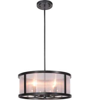 Danbury 4 Light Pendant in Matte Black (20|36794-MBK)