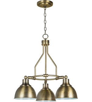 Timarron 3 Light Down Chandelier in Legacy Brass (20|35923-LB)