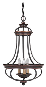 Stafford 3 Light Foyer in Aged Bronze/Textured Black (20|38733-AGTB)