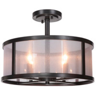 Danbury 4 Light Semi Flush in Matte Black (20|36754-MBK)