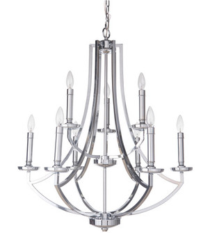 Hayden 9 Light Chandelier in Chrome (20|40029-CH)