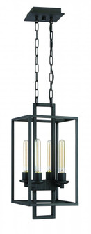 Cubic 4 Light Foyer in Aged Bronze Brushed (20|41534-ABZ)