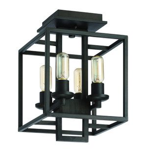 Cubic 4 Light Semi Flush in Aged Bronze Brushed (20|41554-ABZ)