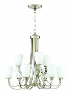 Grace 9 Light Chandelier in Brushed Polished Nickel (20|41929-BNK)