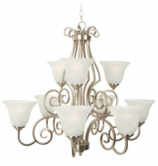 Cecilia 9 Light Chandelier in Brushed Satin Nickel (20|7131BNK9)