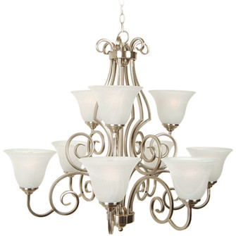 Cecilia 9 Light Chandelier in Brushed Satin Nickel (20|7131BNK9)