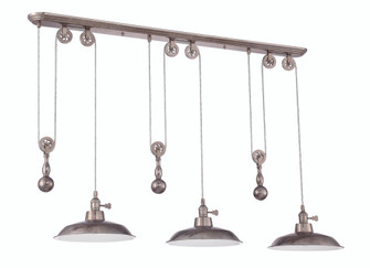 3 Light Pulley Pendant w/Metal Shade (20|P403-TS)