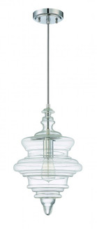 1 Light Mini Pendant with Cord in Chrome (20|P600CH1)