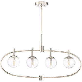 Piltz 4 Light Island in Polished Nickel (20|45574-PLN)