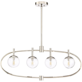 Piltz 4 Light Island in Polished Nickel (20|45574-PLN)