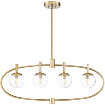 Piltz 4 Light Island in Satin Brass (20|45574-SB)