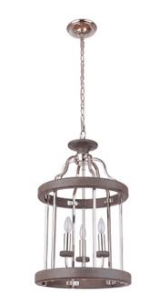 Ashwood 3 Light Foyer in Polished Nickel/Greywood (20|36533-PLNGRW)