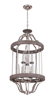 Ashwood 9 Light Foyer in Polished Nickel/Greywood (20|36539-PLNGRW)