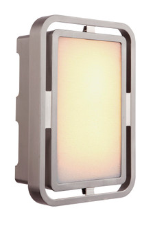 Metal Frame LED Illuminated Chime with White Linen Glass (20|ICH1735-BNK)