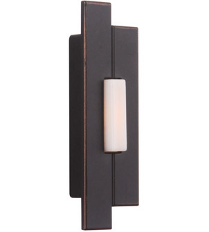 Surface Mount LED Lighted Push Button, Asymmetrical in Antique Bronze (20|PB5000-AZ)