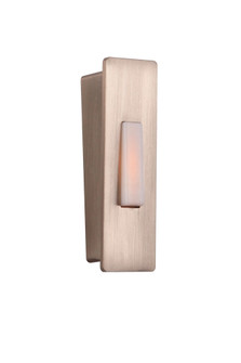 Surface Mount LED Lighted Push Button, Wedged in Brushed Polished Nickel (20|PB5006-BNK)