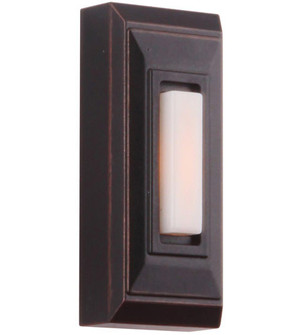 Surface Mount LED Lighted Push Button, Stepped Rectangle in Oiled Bronze Gilded (20|PB5007-OBG)