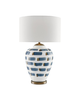 Brushstroke Blue & White Table Lamp (92|6000-0019)