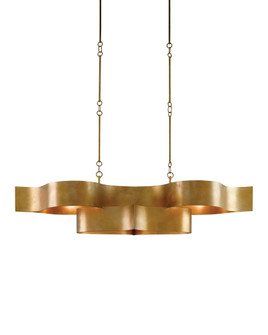 Grand Lotus Oval Gold Chandelier (92|9000-0046)