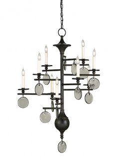 Sethos Small Black Recycled Glass Chandelier (92|9126)