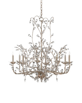 Crystal Bud Large Silver Chandelier (92|9975)