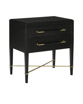 Verona Black Nightstand (92|3000-0036)