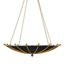 Fontaine Black & Gold Chandelier (92|9000-0319)