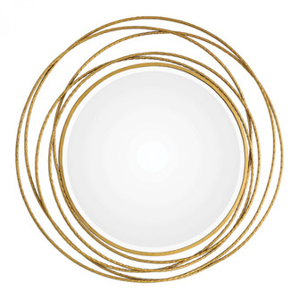 Uttermost Whirlwind Gold Round Mirror (85|09348)