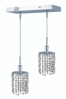 Mini 2 light Chrome Pendant (758|1282D-O-R-CL/SS)