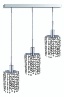 Mini 3 light Chrome Pendant (758|1283D-O-R-CL/SA)