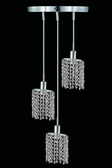 Mini 3 light Chrome Pendant (758|1283D-R-E-CL/EC)