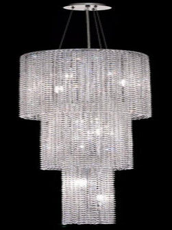 1298 Moda Collection Large Hanging Fixture D16in H63in Lt:9 Chrome Finish  (Royal Cut Crystals) (758|1298G63C-CL/RC)