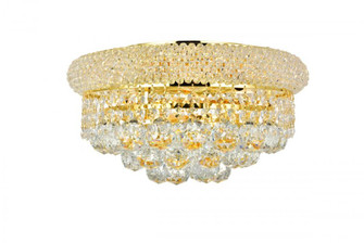 Primo 6 light Gold Flush Mount Clear Royal Cut Crystal (758|V1800F14G/RC)