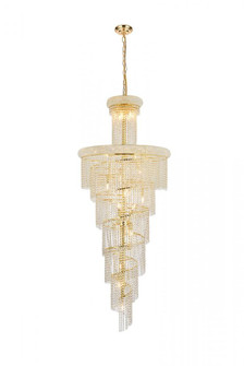 Spiral 28 light Gold Chandelier Clear Royal Cut Crystal (758|V1800SR30G/RC)