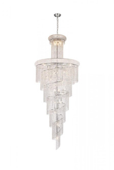 Spiral 32 light Chrome Chandelier Clear Royal Cut Crystal (758|V1800SR36C/RC)