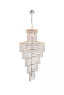 Spiral 41 light Chrome Chandelier Clear Royal Cut Crystal (758|V1800SR48C/RC)