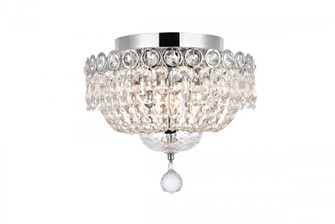 Century 4 light Chrome Flush Mount Clear Royal Cut Crystal (758|V1900F12C/RC)