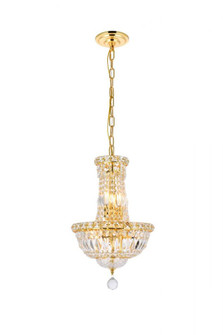 Tranquil 6 light Gold Pendant Clear Royal Cut Crystal (758|V2528D12G/RC)