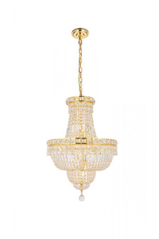 Tranquil 12 light Gold Pendant Clear Royal Cut Crystal (758|V2528D18G/RC)