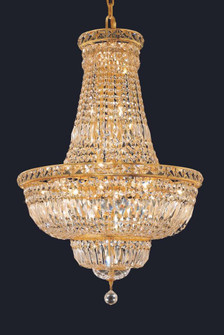 Tranquil 22 light Gold Chandelier Clear Royal Cut Crystal (758|V2528D22G/RC)