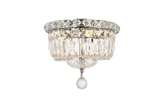 Tranquil 4 light Chrome Flush Mount Clear Royal Cut Crystal (758|V2528F10C/RC)
