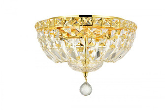 Tranquil 4 light Gold Flush Mount Clear Royal Cut Crystal (758|V2528F12G/RC)