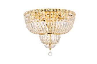 Tranquil 10 Light Gold Flush Mount Clear Royal Cut Crystal (758|V2528F20G/RC)