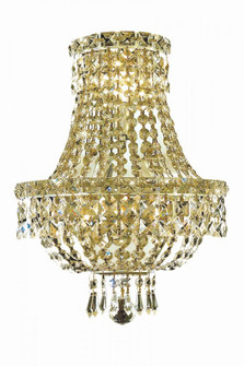 Tranquil 3 light Gold Wall Sconce Clear Royal Cut Crystal (758|V2528W12G/RC)