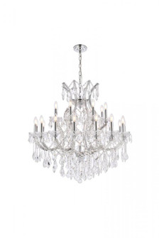 Maria Theresa 24 light Chrome Chandelier Clear Royal Cut Crystal (758|2800D36C/RC)